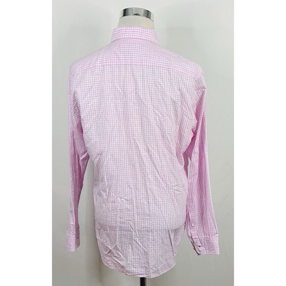 Rodd & Gunn Large Sports Fit Shirt Pink White Plaid 100% Cotton Button Down - Picture 5 of 5